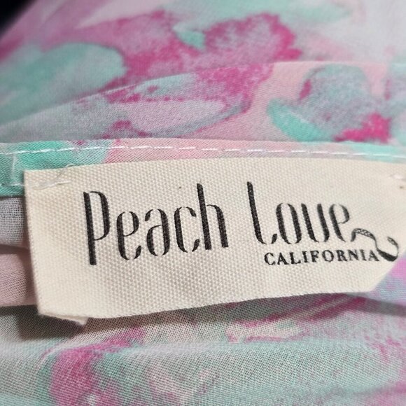 ModCloth Peach Love Pink Fairy Whimsical Sheer Bell Sleeve Tie Front Crop Top - Picture 8 of 8